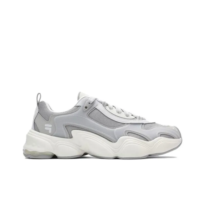 FILA FUSION TENACITY Cushioned Slip Resistant Low Top Casual Shoes Men's Rain Mist Gray-1