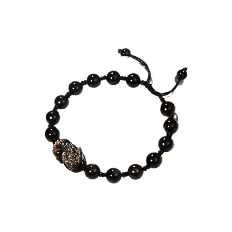 Bubble Scallops Obsidian Jade Bracelets Unisex-0