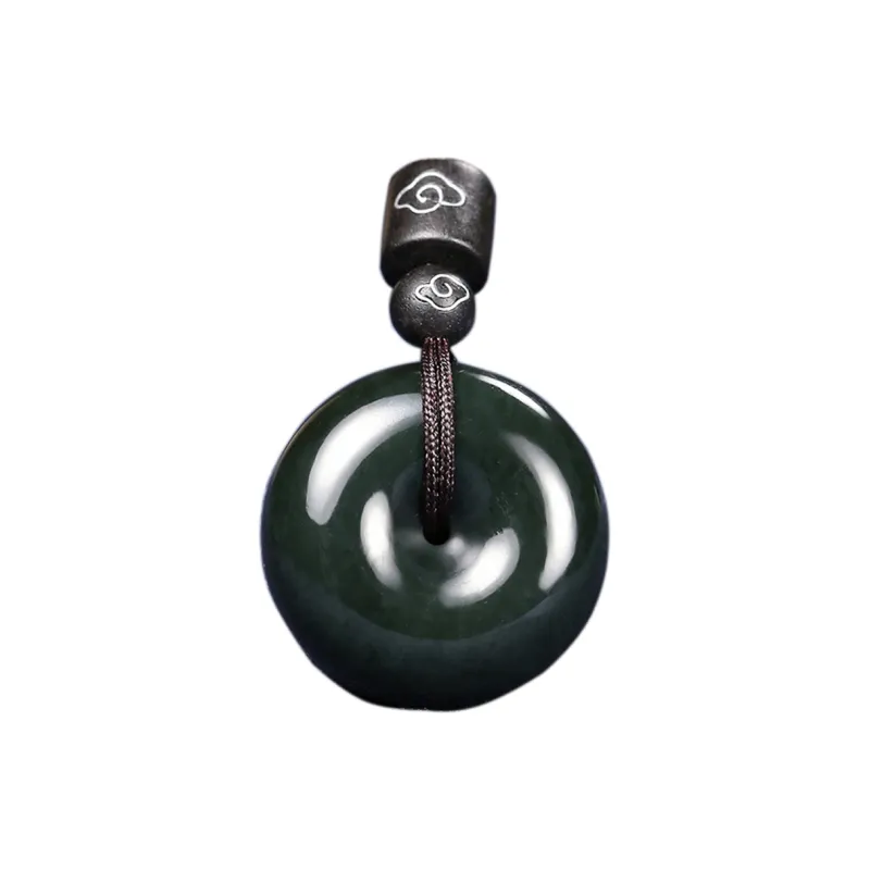 Yun Shui Ballad Hetian Jade Hetian Jade Necklaces Unisex Green Jade-0