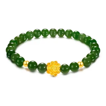 LUKFOOK JEWELLERY Fashion Solid Gold Fixed Price Bracelets Women's