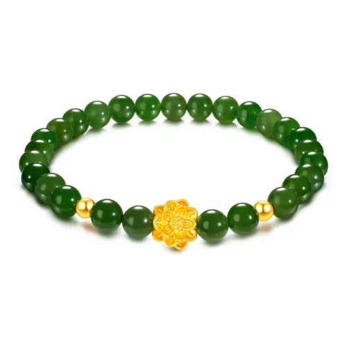 LUKFOOK JEWELLERY Fashion Solid Gold Fixed Price Bracelets Women's