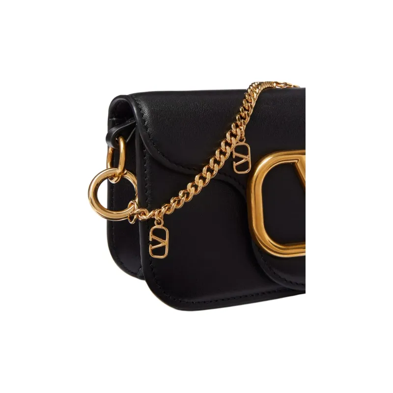 Valentino Metal Pendant Bag Accessories Women's Gold-3