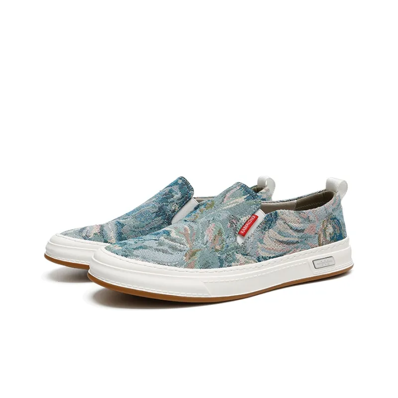 Kemaron Low Top Canvas Shoes Men's Blue-3
