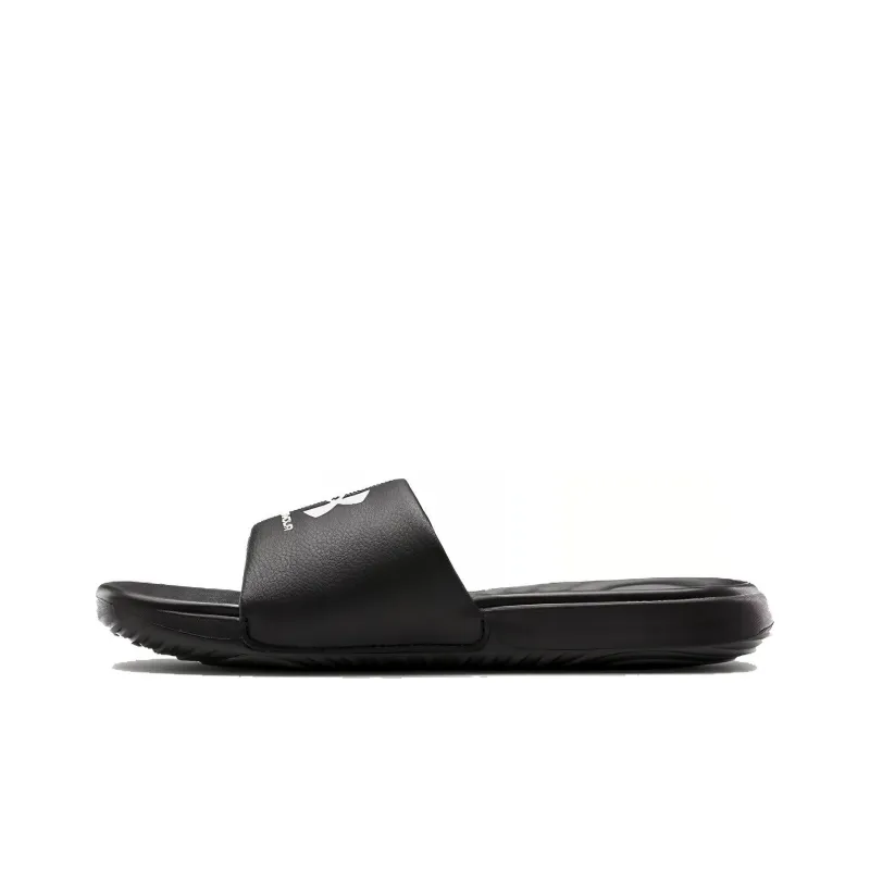 Under Armour Ansa Fixed Slides 'Black White' Women's-0