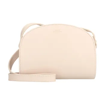 A.P.C Cow Leather With Cotton Crossbody Bag Shoulder Bag Women's Ivory