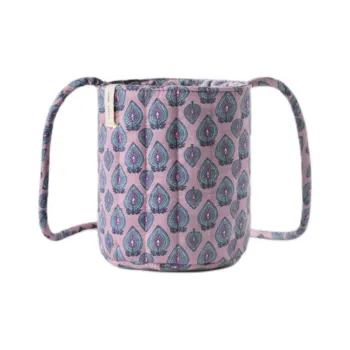 ZARA Cotton Bucket Bags Shoulder Bag Crossbody Bag Handbag Regular Women's Pink
