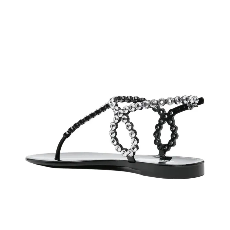 AQUAZZURA Almost Bare Eyelet-embellished Sandals-1