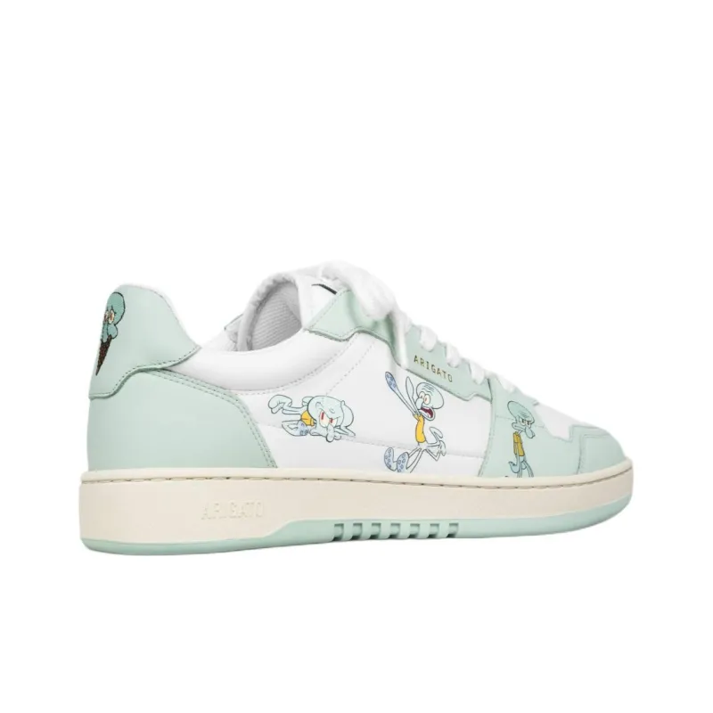 Squidward x Axel Arigato Dice Lo Low-Top Skateboard Shoes Men's White Green-3