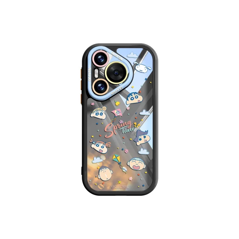 Pin Sai x SHINCHAN Silicone Material Phone Cases For Huawei Pura70Pro/70/Pura Cartoon Cute Style-0