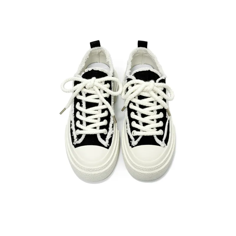 SLnU★3 Anti-Slip And Wear-Resistant Height Increasing Low-Top Canvas Shoes Unisex-16