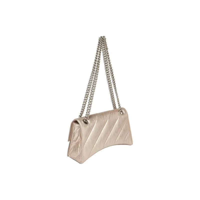 Balenciaga Crush Small Chain Shoulder Bag Women's Black-1