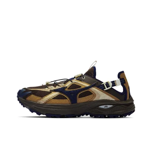 Mizuno Racer Trail Outdoor Shoes Unisex Low-Top Caramel Brown/Curry Brown/Dark Blue