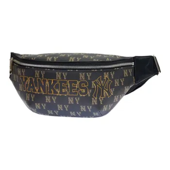 MLB Artificial Leather Shoulder Bag Crossbody Bag Fanny Pack Regular Unisex Black