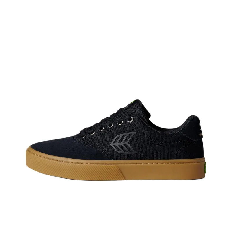CARIUMA Low Top Skateboard Shoes Unisex Black-0