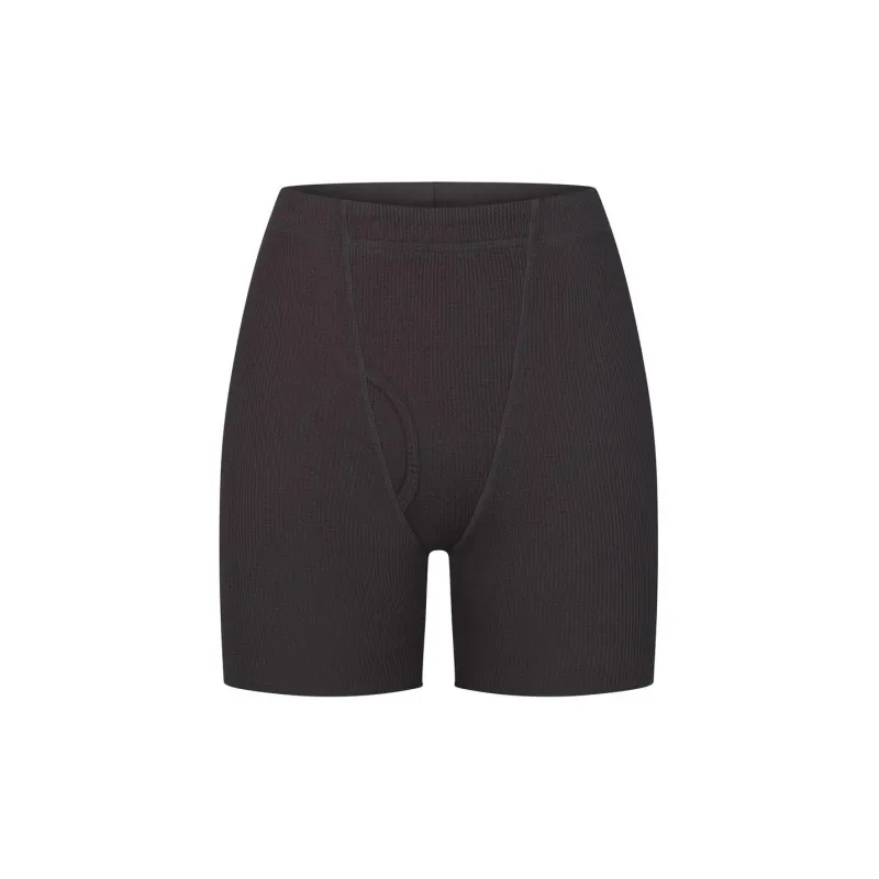 SKIMS WAFFLE BOXER Boxer Shorts Women's Ash/Gray Ash-0