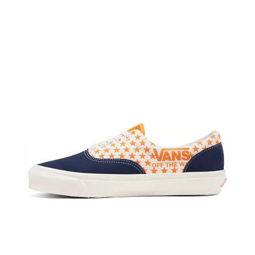 Vans Era Skateboard Shoes Unisex Low-Top Blue/Orange