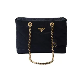 PRADA Re-EditionRe-Nylon Recycled Nylon Tote Bag Shopping Bag Handbag Medium Size Women's Navy