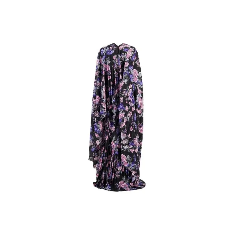 Balenciaga Floral print Pleated Maxi Dress-1