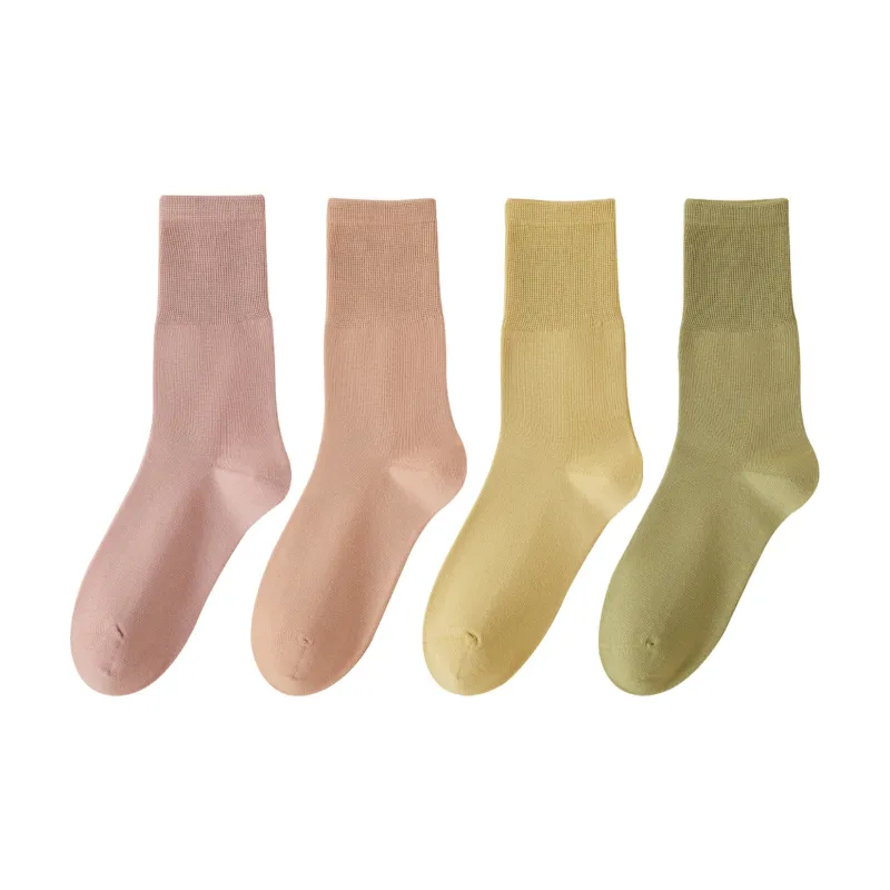 XXLLG Mid Calf Socks Women's 4 Pack-6