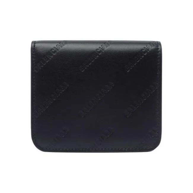 Balenciaga Logo Embossed Cash Flap Cardholder-0