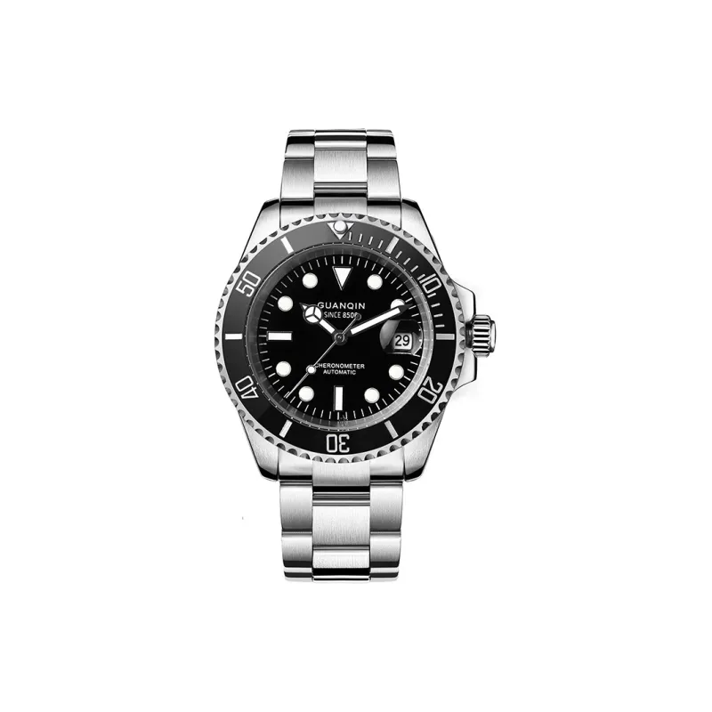 GUANQIN GJ16133 P Mechanical Movement Stainless Steel Watchband Watch Men's Watches Green Dial-10