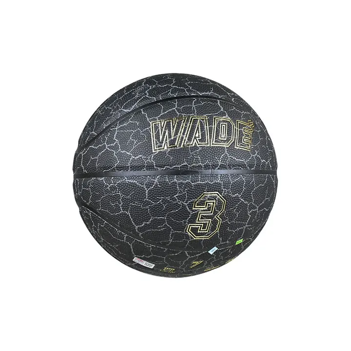 LiNing Wade Hall Of Fame Series PU Basketball Black Gold Size 7 Match Unisex-4