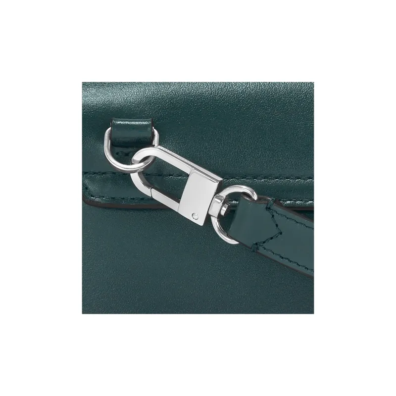 MONTBLANC Meisterstuck Full Grain Cow Leather Messenger Bag, Shoulder Bag, Crossbody Bag Men's British Green-5