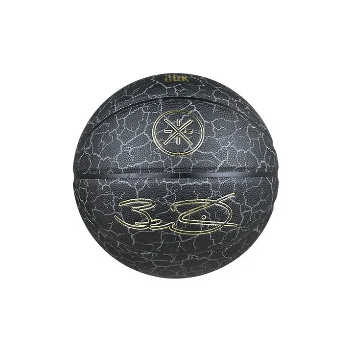 LiNing Wade Hall Of Fame Series PU Basketball Black Gold Size 7 Match Unisex-1