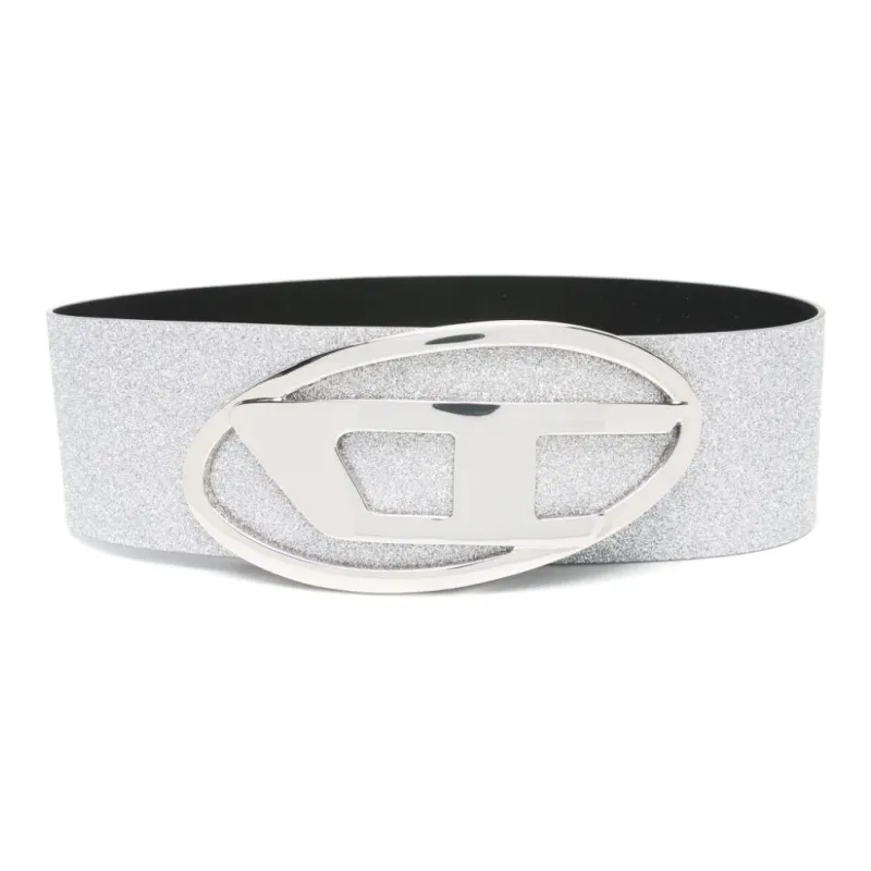 DIESEL B-1dr 80 Glitter-embellished Wide Belt-1