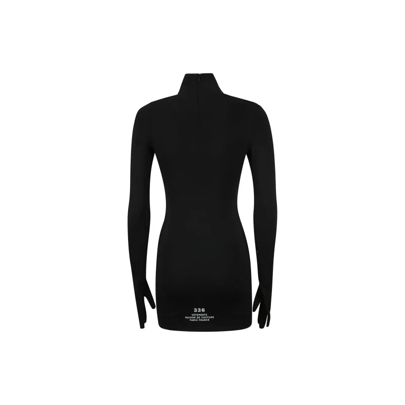 Vetements Long-Sleeved Dresses Women's Black-1