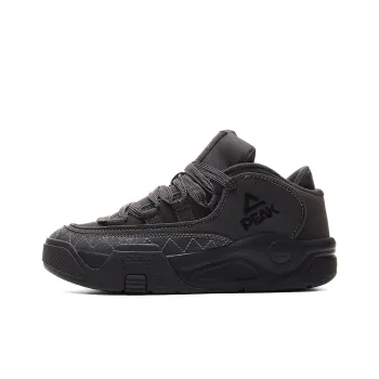 PEAK Taichi Cultural Shoes Cushioning Coverage Wear Resistant Slip Resistant Low Top Skateboard Shoes Women's Dark Gray