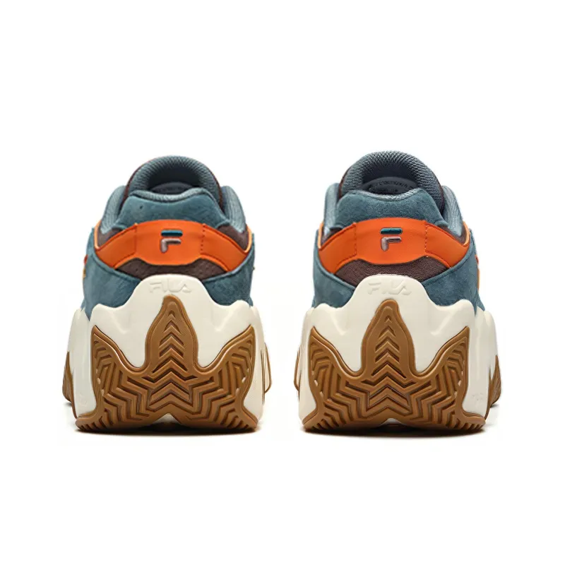 FILA FUSION STARFISH Cushioning Anti Slip And Wear Resistant Low Top Chunky Sneakers Women's Brown Gray-3