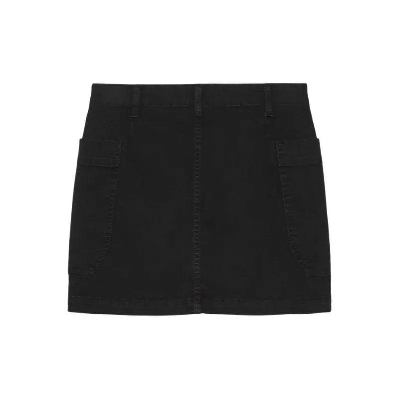 FRAME SS24 Denim Short Skirts Women's Black-1