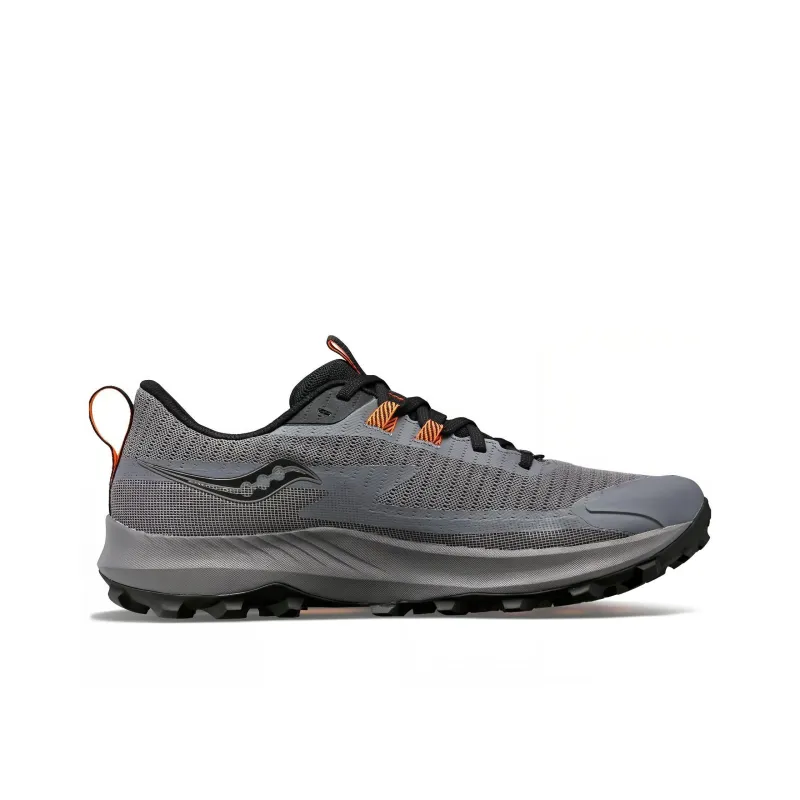Saucony Peregrine 13 Peregrine Falcon 13 Cushioning Anti Slip And Wear Resistant Low Top Running Shoes Men's Gray-1