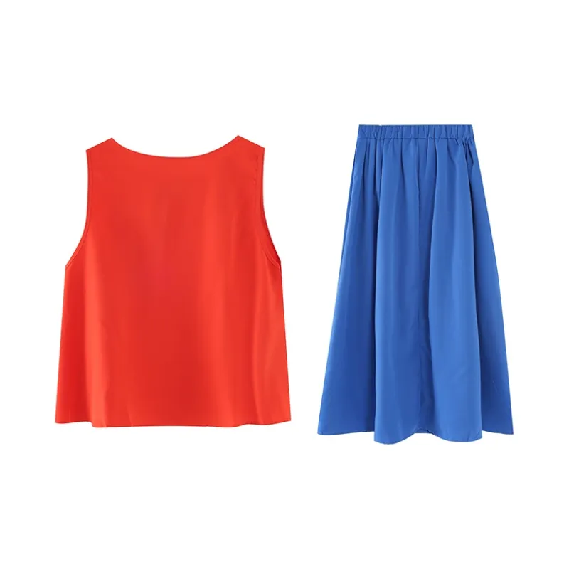 TWOPLUMGIRLS Two Piece Skirt Sets Women's-1