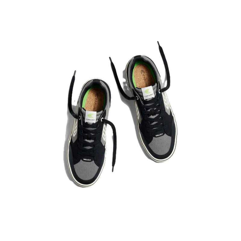 CARIUMA Low Top Skateboard Shoes Unisex Black Gray Color-2
