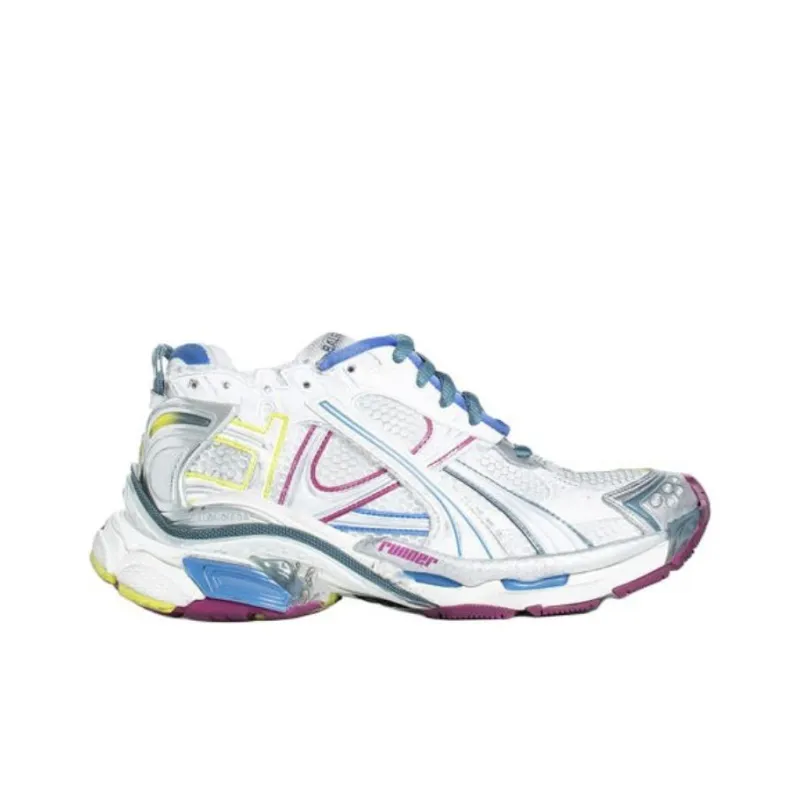 Balenciaga Runner Sneaker 'White Blue Purple' Women's-1