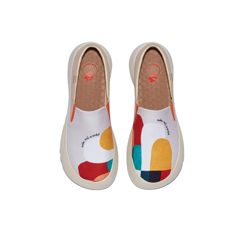 U.IN Painted Travel Shoes Extension Theme Collection Low-Top Casual Shoes Men's-8