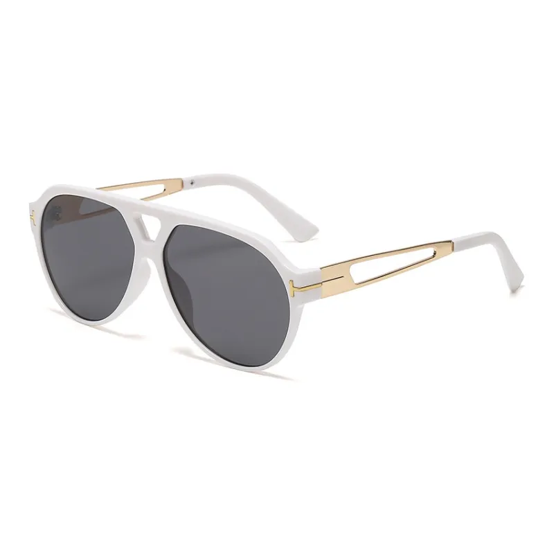 SOMAN Plastic Metal Irregular Shape Sunglasses Unisex-1