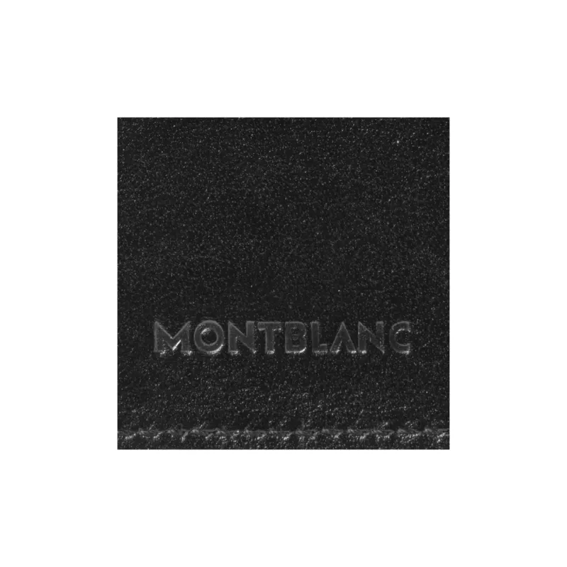 MONTBLANC Calfskin Pen Pouch Storage Bag Men's Black-2