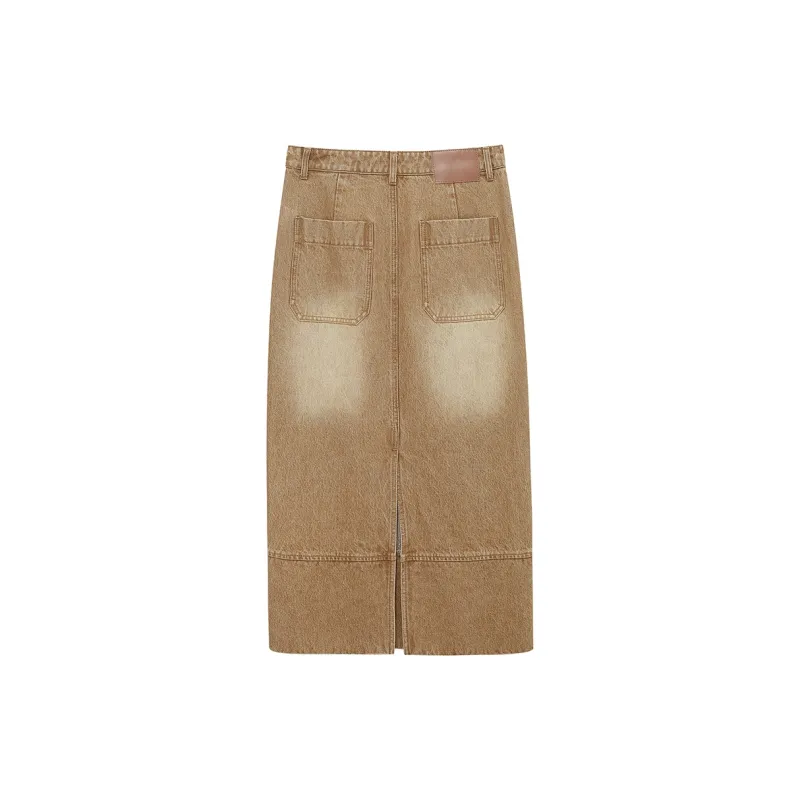 NANS STUDIO Denim Long Skirt Women's-1