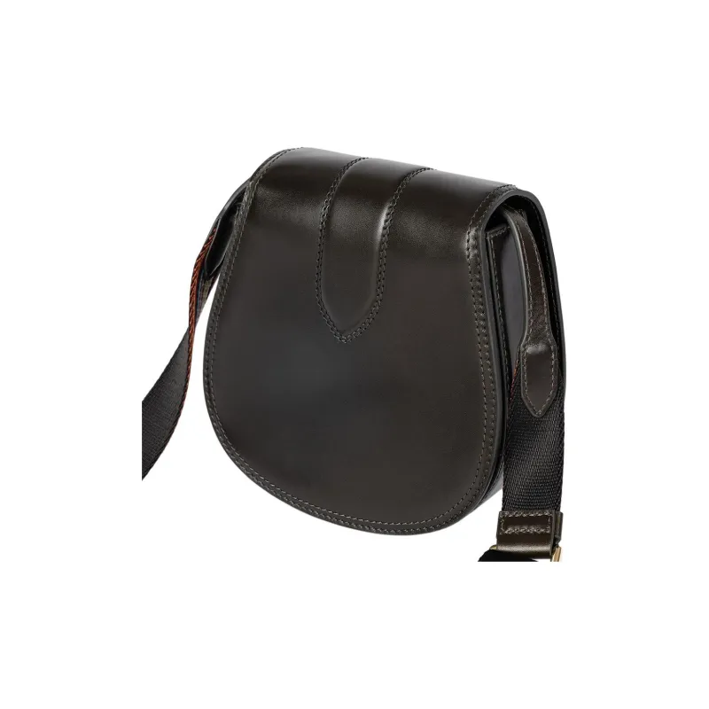 Paul Smith Cow Leather Crossbody Bag Medium Size Women's Dark Green-1