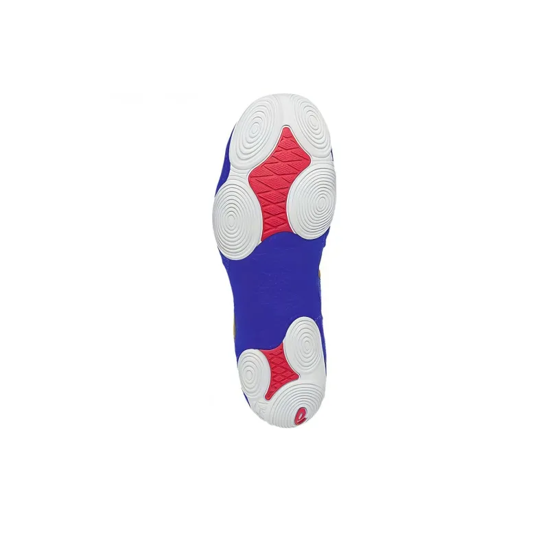 Asics JB ELITE V2.0 Abrasion Resistant Mid Top Training Shoes Men's Blue Red-5