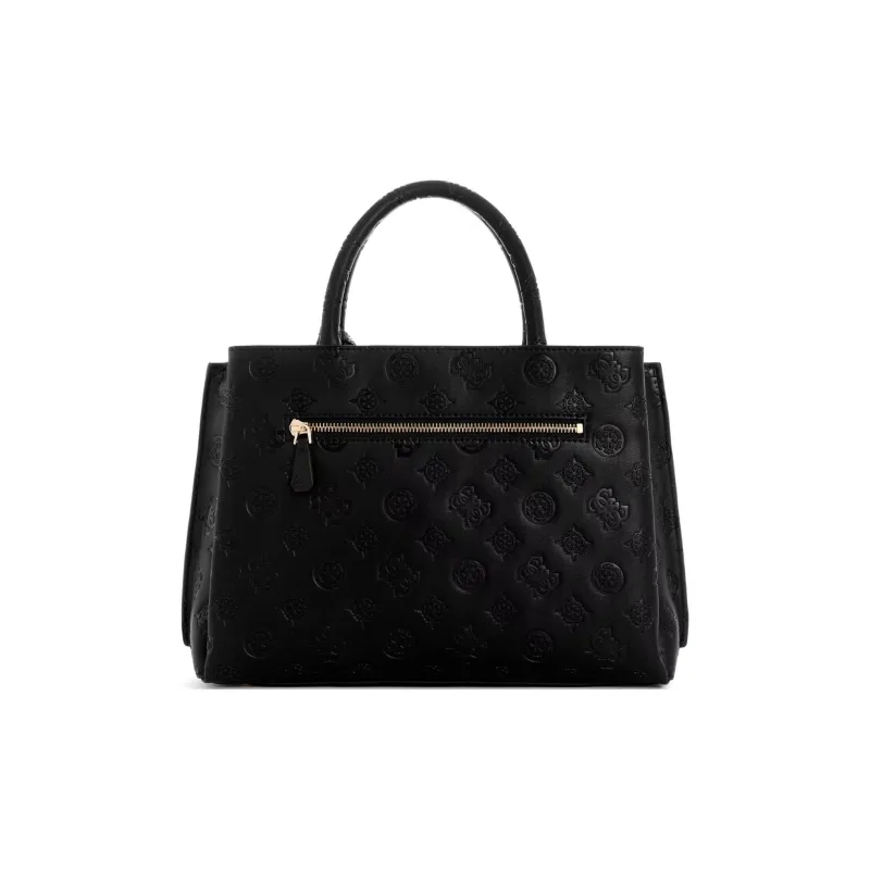 GUESS Artificial Leather Tote Bag Shopping Bag Portable Crossbody Bag Shoulder Bag Women's Black-2