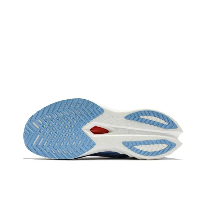 Saucony Endorphin Speed Brown 4 Cushioned Slip Resistant Low Top Training Running Shoes Unisex White Blue-4