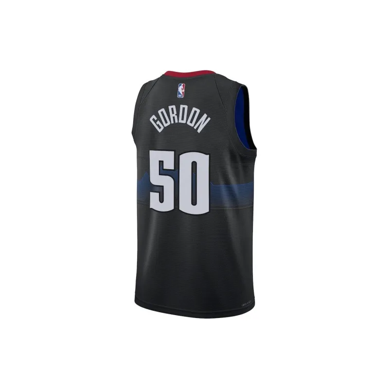 Nike Basketball Jerseys Denver Nuggets Aaron Gordon Size 50 Unisex Black-1