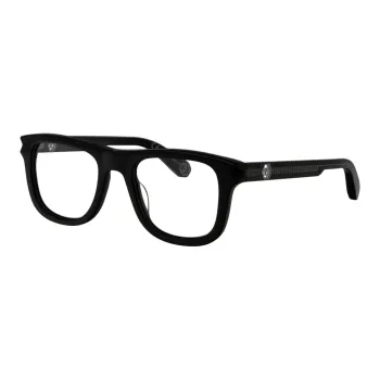 PHILIPP PLEIN Acetate Irregular Shape Eyeglass Frames Men's Black