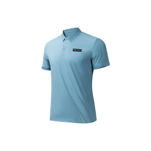 ANTA Variety Training Collection Polo Shirts Men Cloud Blue