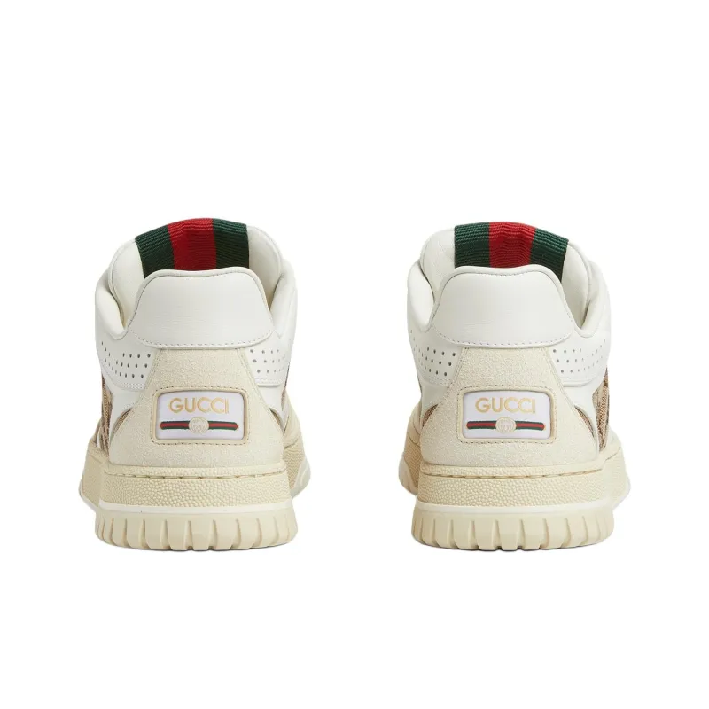 GUCCI Women's Re Web Sneaker 'GG Canvas White Beige' Women's-4