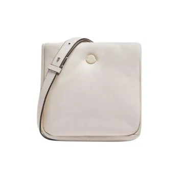 Moncler Leather Crossbody Bag Shoulder Bag Women's White